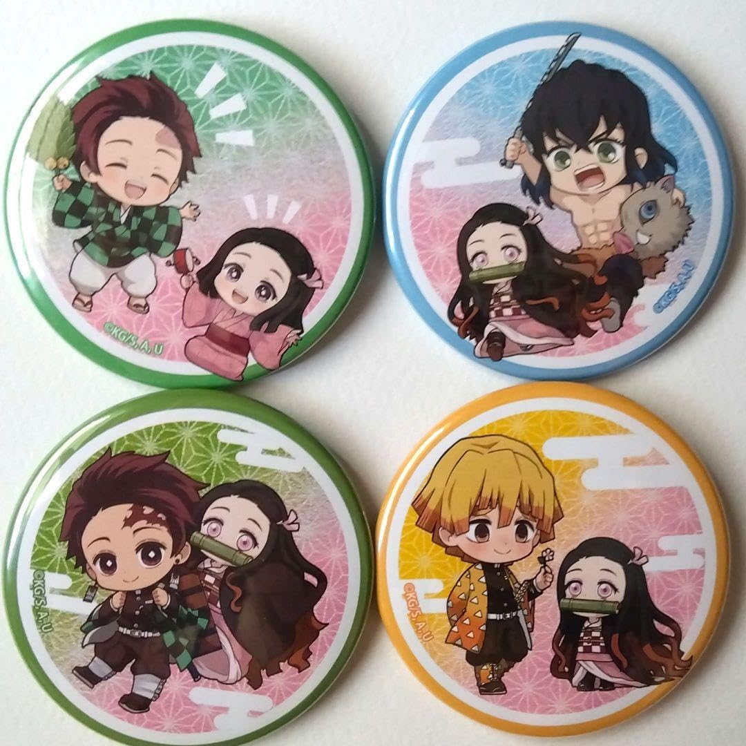 Amazon | 鬼 滅 禰豆子といっしょ 缶バッジセット | バッジ | おもちゃ